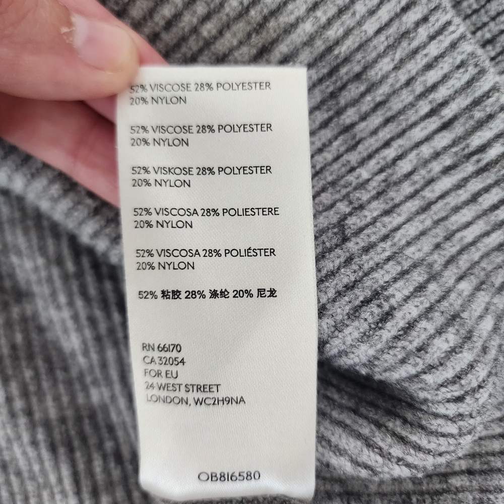 Free People Gray Cowl Neck Sweater Oversized Knit - Picture 14 of 14